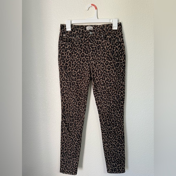 NWOT J. Crew Brown Leopard Print High Rise Jeans Women’s Size 26 - Picture 5 of 8
